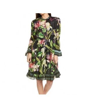 Johnny Was Mitra Slip Dress - Green
