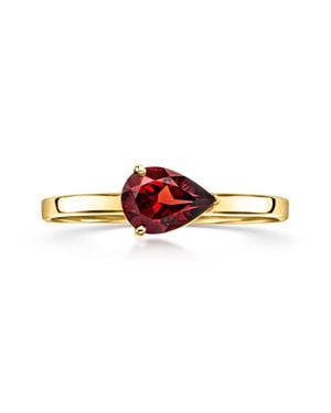 Ross-Simons Pear-Shaped Garnet Ring - Red