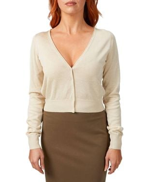 Rebecca Taylor Barely There Cardigan - Natural