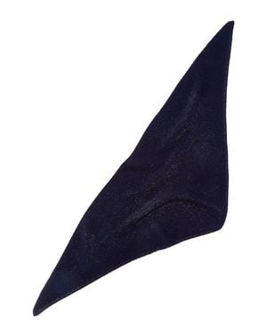 Sofiacashmere Links Stitch Cashmere Bandana - Blue