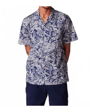 Paul Smith Casual-Fit Chalet Print Shirt - Blue