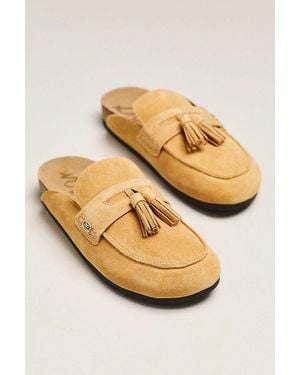 Sam Edelman Astrid Tassel Mules - Natural