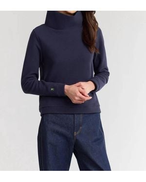 Dudley Stephens Park Slope Turtleneck Top - Blue
