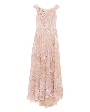 Saiid Kobeisy Embroidered Long Dress - Pink