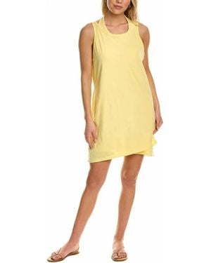 Monrow Double Layer Racer Tank Dress - Yellow