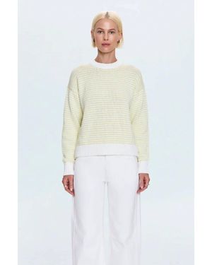 Pistola Aura Relaxed Crew Neck Sweater - White