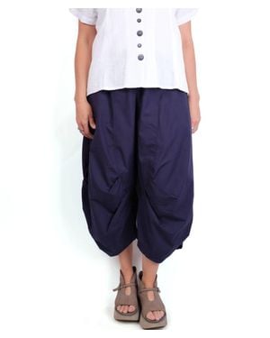 Luukaa Baggy Cotton Pants - Blue