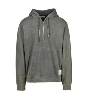 Replay Hooded Cotton Sweatshirt - Gray