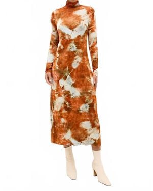 Marie Oliver Paxton Midi Dress - Brown