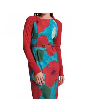 Frances Valentine Emmie Long Sleeve Shrug - Red