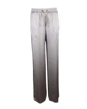 Herno Polyester Satin Trackpants - Gray