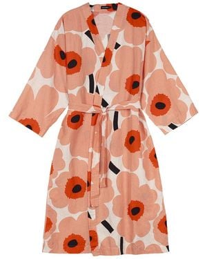 Marimekko Unikko Home Robe - Red