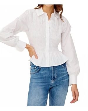 Rails Bradshaw Cotton Poplin Shirt - White