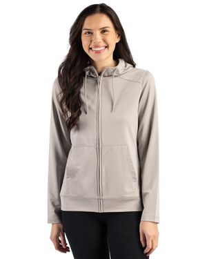 Clique Dash Recycled Full Zip Hooded Sweatshirt - Gray