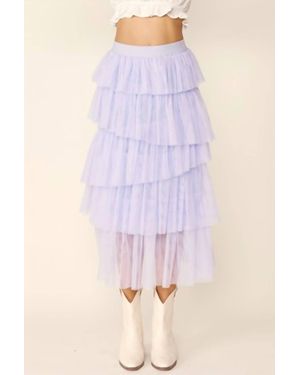 Idem Ditto Tiered Tulle Skirt - Purple