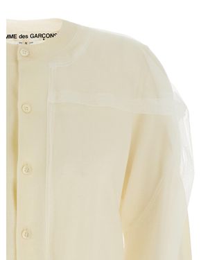 Comme des Garçons Wool Cardigan - Natural