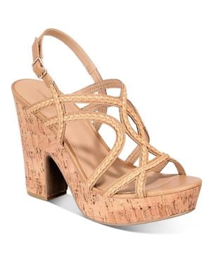 Sun & Stone Nadiya Woven Dress Sandals - Metallic