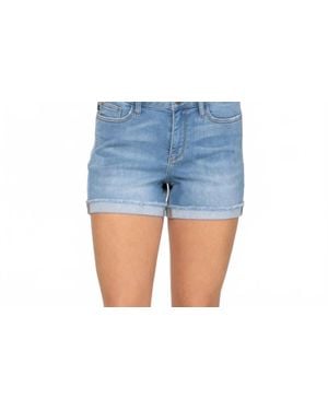 Judy Blue Sun-Catcher Cuffed Hem Shorts - Blue