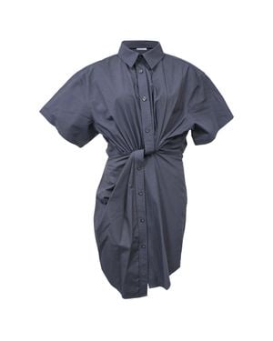T By Alexander Wang Alexander Wang. T Twisted Placket Dress - Blue