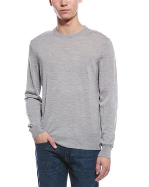 Bruno Magli Merino Wool Crewneck Sweater - Gray