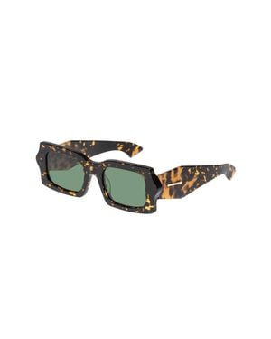 Karen Walker Blow Wave Sunglasses - Green
