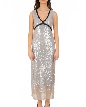 Beulah London Talyn Sequin Dress - Metallic