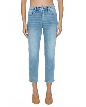 Pistola Monroe Crop High Rise Cigarette Crop Jeans - Blue