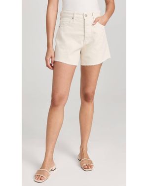 Veronica Beard Ellis Mid Rise Denim Shorts - Natural
