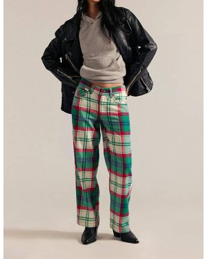 Free People Cheers Mid-Rise Pant - Green