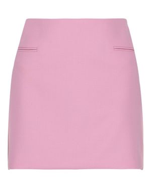 Ferragamo Wool Mini Skirt - Pink