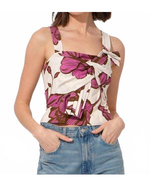 Adelyn Rae Layne Tie Front Top - Red