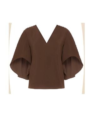 Anna Cate Nina Short Sleeve Top - Brown