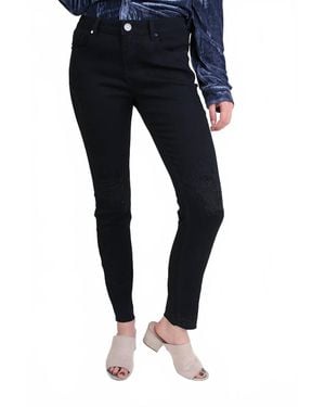 Umgee Distressed Stretch Skinny Jeans - Blue