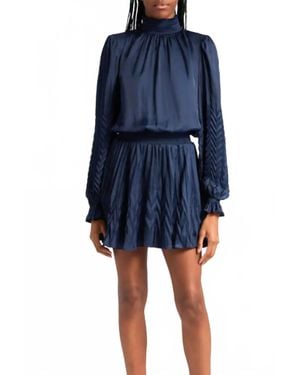 Ramy Brook Sawyer Smocked Mini Dress - Blue