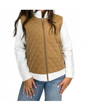 Dolcezza Carley Woven Jacket - Natural