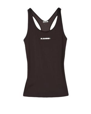 Jil Sander Polyamide-Blend Racerback Tank Top - Black
