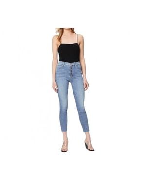 Mother The Fly Cut Stunner Ankle Fray Jeans - Blue