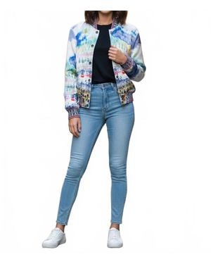 Amiri Tie Dye Bomber Jacket - Blue