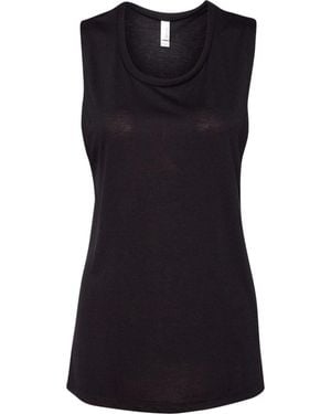 Bella Canvas Flowy Scoop Muscle Tank - Black