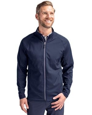 Cutter & Buck Adapt Eco Knit Hybrid Recycled Full Zip Jacket - Blue