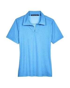 Devon & Jones Crownlux Performanceaddress Melange Polo - Blue