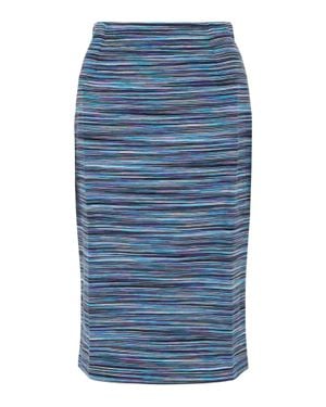 Missoni Striped Print Pencil Skirt - Blue