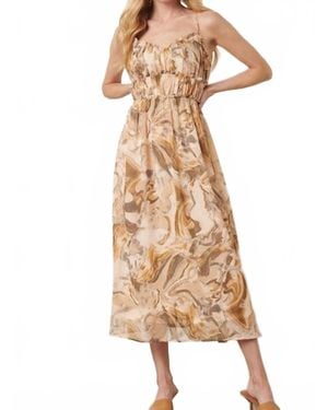 Mittoshop Marble Swirl Maxi Dress - Natural