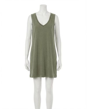 Z Supply Sloane V-Neck Mini Dress - Green
