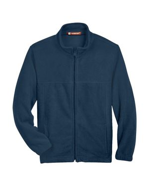 Harriton Youth Full-Zip Fleece - Blue
