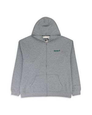 Sinclair Heather Zip Up Essential Hoodie - Gray
