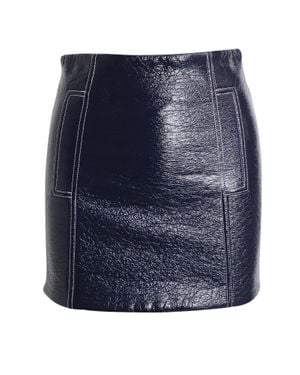 Ba&sh Crinkled Mini Pencil Skirt - Blue