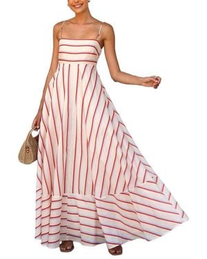 LOEY Printed Maxi Dress - Pink