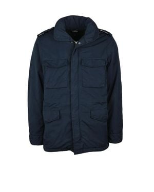 Aspesi Newcamp Quilted Coat - Blue