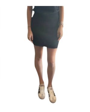 Pissenlit Brushed Cashmere Mini Skirt - Blue
